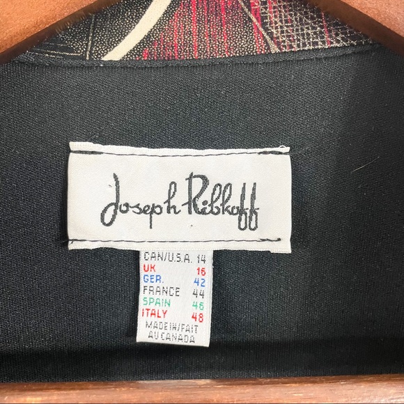 Joseph Ribkoff Art Deco Zip Front Jacket - Picture 7 of 7
